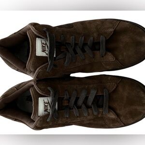 Nike Men's Dark Brown Suede Sneakers